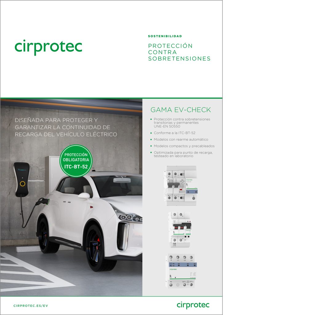 Flyer – Protección recarga vehículo eléctrico gama EV-CHECK®