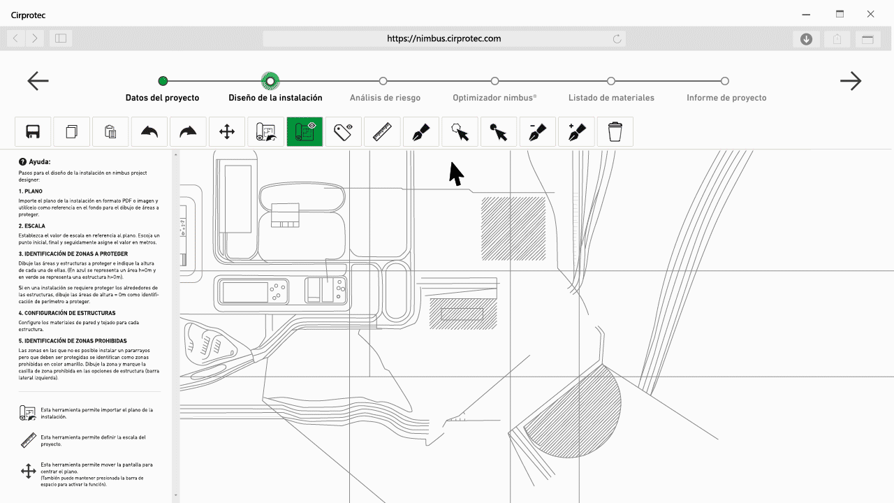 Définir le périmètre dans nimbus Project Designer