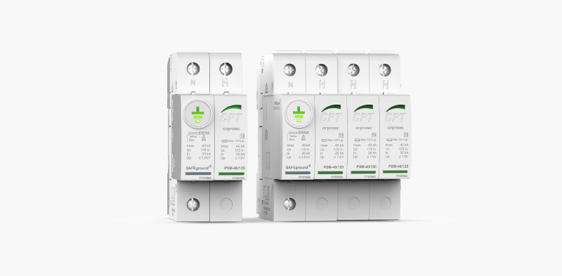 DIN RAIL - IEC con monitor del tierra